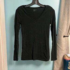GAP Black Fitted Blouse with Full Sleeves